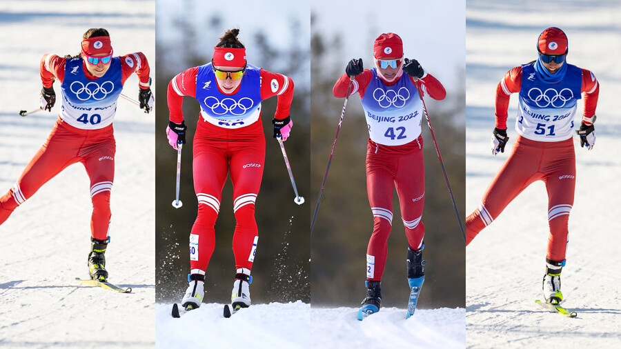 Российская женская команда лыжниц взяла «золото» в эстафете на зимних Олимпийских играх
